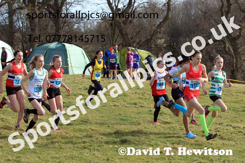Girls under-13s Start Fitness NEHL, Alnwick, Northumberland. Photo: David T. Hewitson/Sports for All Pics